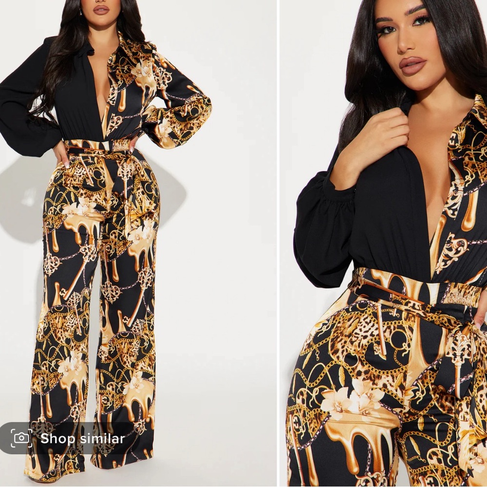 Fashion Nova Same Lunch Break Jumpsuit NWT Medium